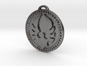 Blood Knight Faction Medallion in Processed Stainless Steel 316L (BJT)