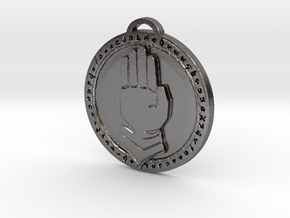 Silver Hand Faction Medallion in Processed Stainless Steel 316L (BJT)