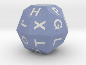 Fourfold Polyhedral d26 (Alphabet) in Standard High Definition Full Color