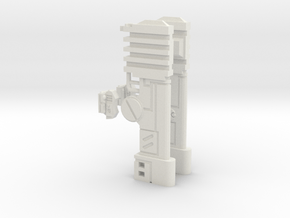 Twin Rail Cannons in White Natural Versatile Plastic