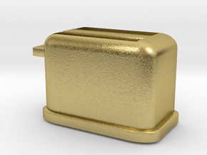 Fidget toaster in Natural Brass: Small