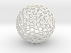 Sphere194 in White Natural Versatile Plastic