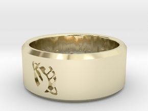 Hitchhikers Guide to the Galaxy Ring in 9K Yellow Gold : 10 / 61.5