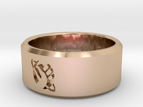 Hitchhikers Guide to the Galaxy Ring in 9K Rose Gold : 10 / 61.5