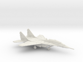 MiG-29UB Fulcrum (Clean) in White Natural Versatile Plastic: 6mm