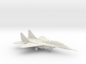 MiG-29UB Fulcrum (Clean) in White Natural Versatile Plastic: 1:200