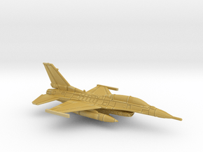 9cm F-16D Viper (Drop Tanks, Gear Up) in Tan Fine Detail Plastic