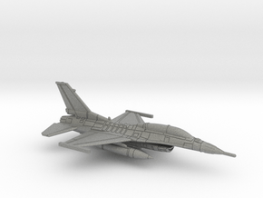 9cm F-16D Viper (Drop Tanks, Gear Up) in Gray PA12