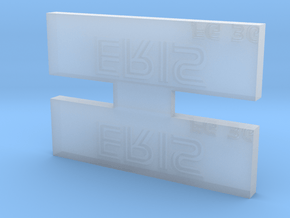 Eris Nameplate in Tan Fine Detail Plastic