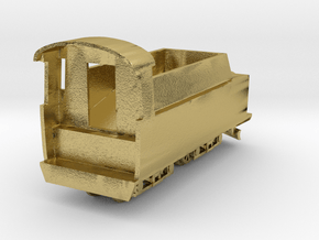 Polish Narrow Gauge Tender for Px48 Ze scale 1:220 in Natural Brass