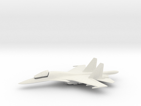 Sukhoi Su-34 Fullback (w/o landing gears) in White Natural Versatile Plastic: 1:144