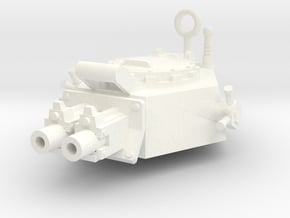 28mm Kimera turret - choose gun in White Processed Versatile Plastic: Small