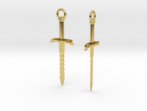 General Kael Inspired Pendant Pair in Polished Brass