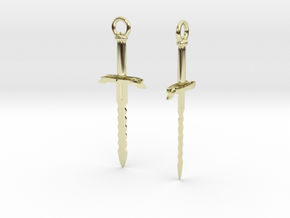 General Kael Inspired Pendant Pair in 14k Gold Plated Brass