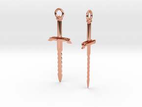 General Kael Inspired Pendant Pair in Polished Copper