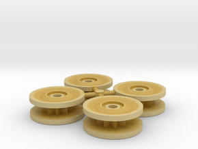 1/35th scale A1E1 Independent tank road wheels set in Tan Fine Detail Plastic