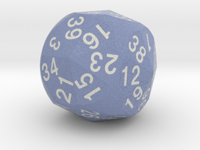 d42 "Heptakis Rounded Cube" in Natural Full Color Sandstone
