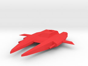 Raven [Large] in Red Smooth Versatile Plastic