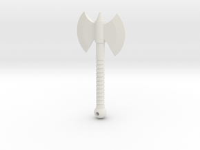Double-Bladed Hand Axe for ModiBot in White Natural Versatile Plastic