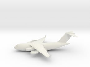 Boeing C-17 (w/o landing gears) in White Natural Versatile Plastic: 6mm