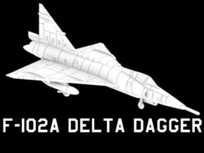 F-102A Delta Dagger (Loaded) in White Natural Versatile Plastic: 1:220 - Z
