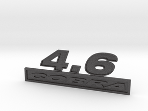 46-COBRA Fender Emblem in Dark Gray PA12 Glass Beads