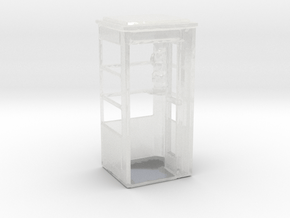  Superman - Phonebooth - HO in Clear Ultra Fine Detail Plastic