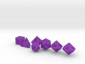Gambler's Set in Purple Smooth Versatile Plastic