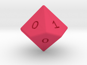 Gambler's D10 (ones) in Pink Smooth Versatile Plastic