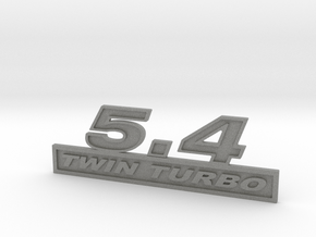 54-TWINTURBO Fender Emblem in Gray PA12 Glass Beads