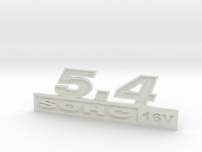 54-SOHC16 Fender Emblem in White Natural Versatile Plastic