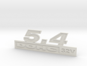 54-DOHC32 Fender Emblem in White Natural Versatile Plastic