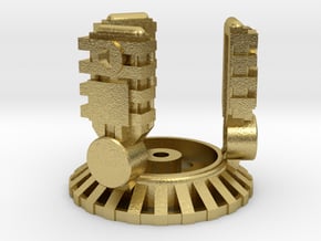 Part 01 spinner in Natural Brass
