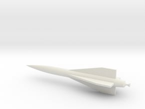 1/72 Scale Hawk Missile in White Natural Versatile Plastic