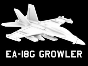 1:350 Scale EA-18G (Gear Up) in White Natural Versatile Plastic