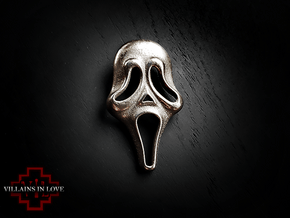  KNB Scream HOLLOW Pendant ⛧ VIL ⛧ in Polished Bronzed-Silver Steel: Large