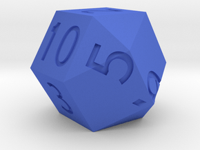 d10 modified from two square cupolae in Blue Smooth Versatile Plastic