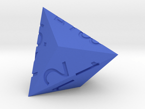 d12 Triakis Tetrahedron in Blue Smooth Versatile Plastic