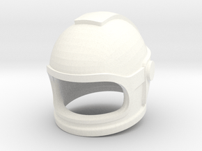 UFO - SHADO Helmet for Custom Figure in White Processed Versatile Plastic