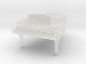 1:64 Concert Grand Piano in Clear Ultra Fine Detail Plastic