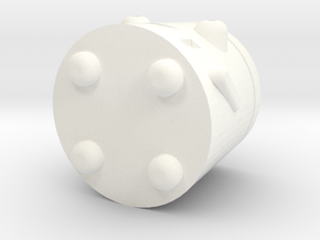 TinyRobo in White Processed Versatile Plastic