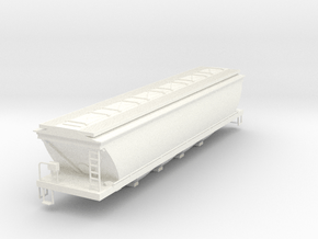 V/Line GJF Grain Hopper  in White Smooth Versatile Plastic: 1:160 - N
