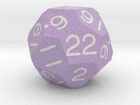 d22 Arcahedron (Lighter Purple) in Natural Full Color Nylon 12 (MJF)