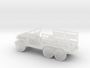 1/72 Scale 6x6 Jeep MT Troop in Clear Ultra Fine Detail Plastic