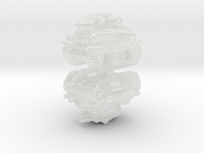 Metal Slug Rebel Tanks 6mm vehicle miniature model in Clear Ultra Fine Detail Plastic