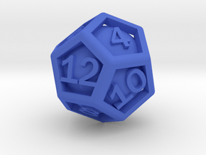 Ball In Cage D12 in Blue Smooth Versatile Plastic