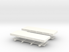 HOn30 20ft flat  x2 in White Processed Versatile Plastic