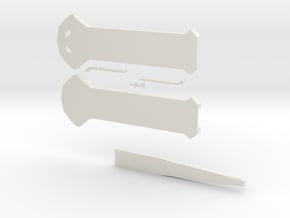 Hidden Blade in White Natural Versatile Plastic