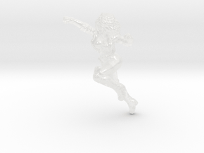 Rogue HO scale 20mm miniature model figure heroine in Clear Ultra Fine Detail Plastic