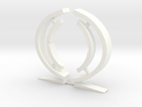 Time Tunnel - Revised Protractors in White Processed Versatile Plastic